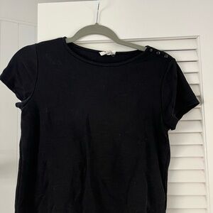 Sezane Jeannie T-shirt black EPS size XS